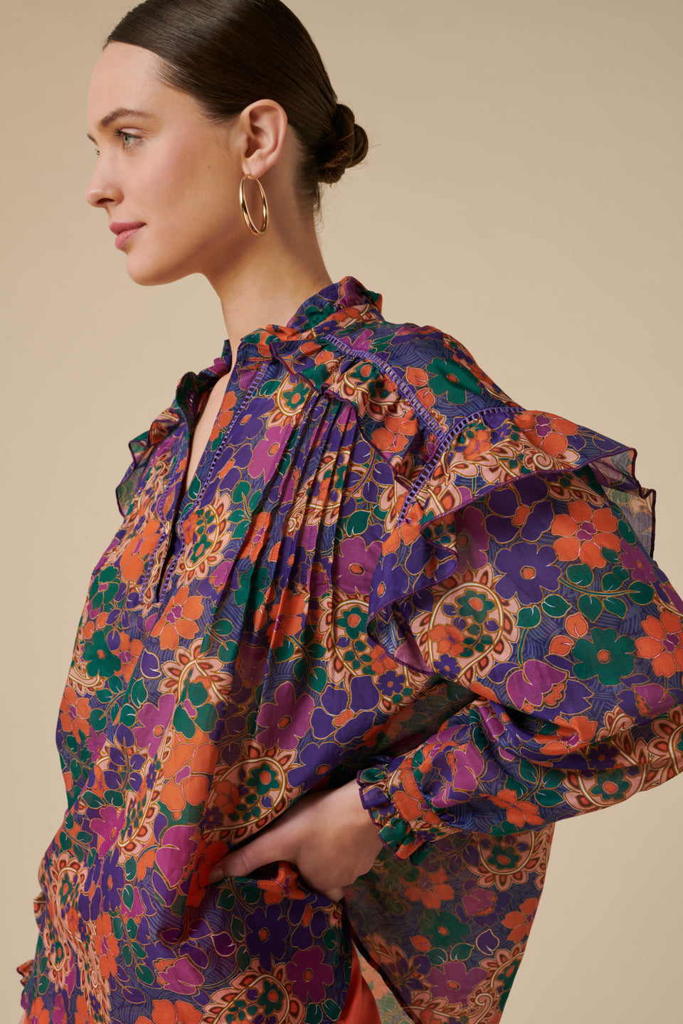 Blouse fluide imprimée