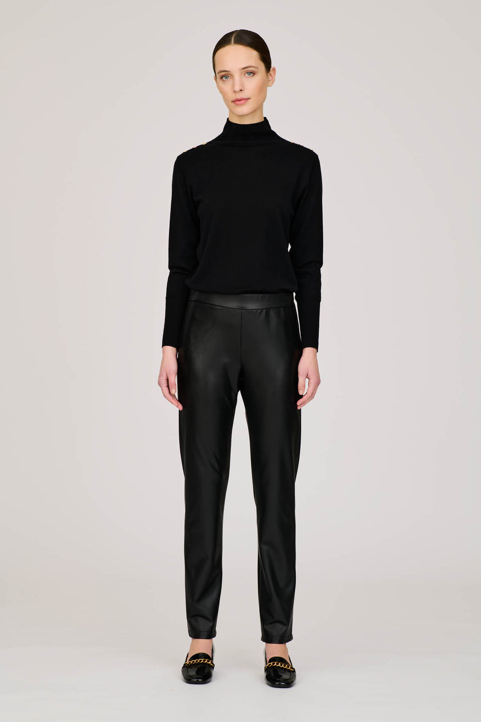 Legging en cuir vegan