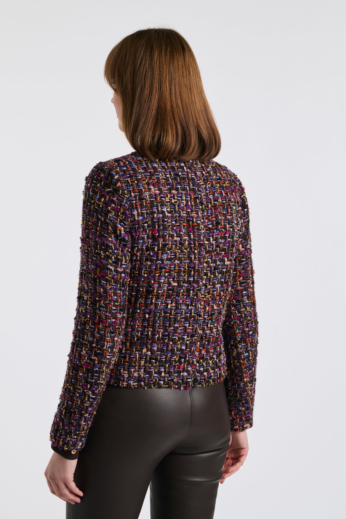 Multicoloured tweed jacket