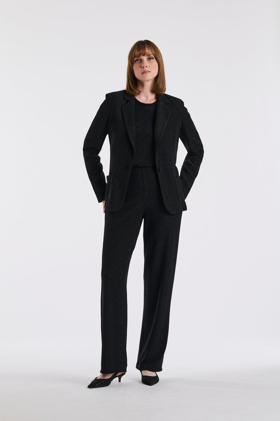 Blazer en jersey irisé