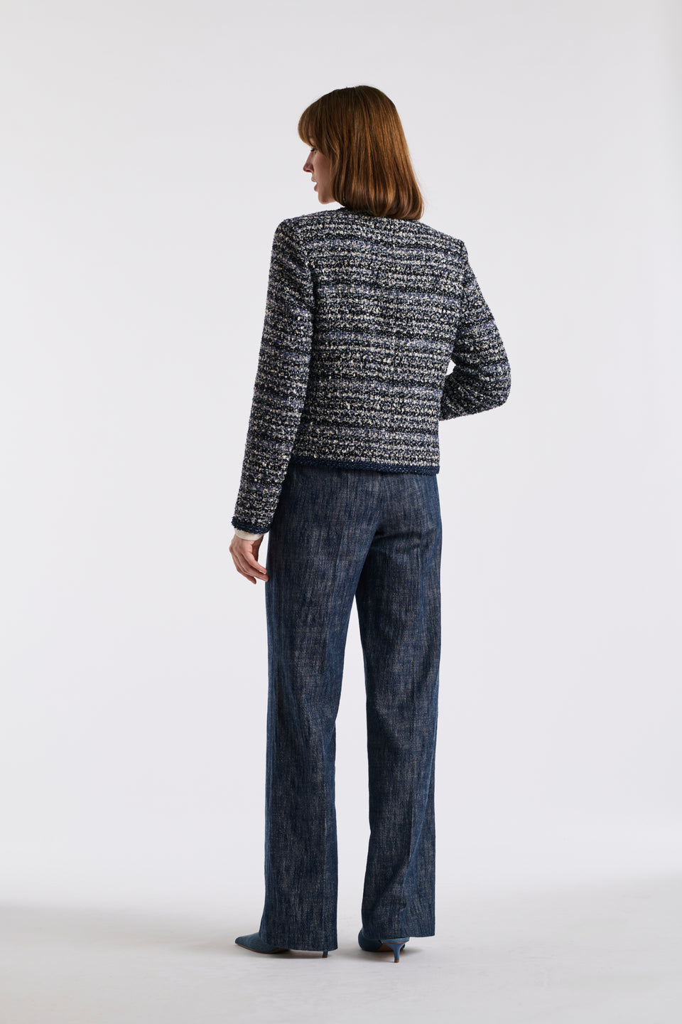 Veste en tweed esprit denim