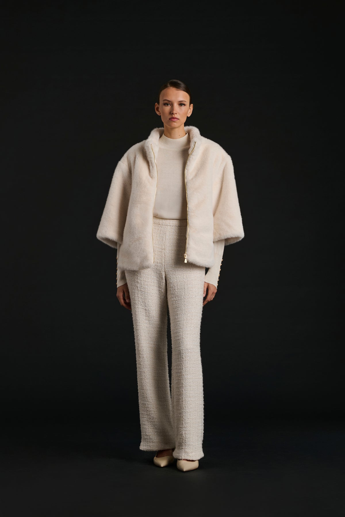 Eco-fur coat