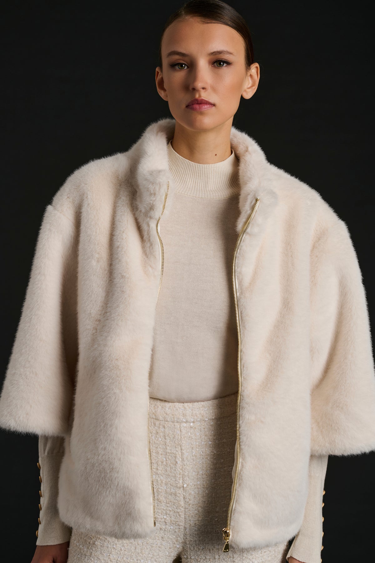 Eco-fur coat