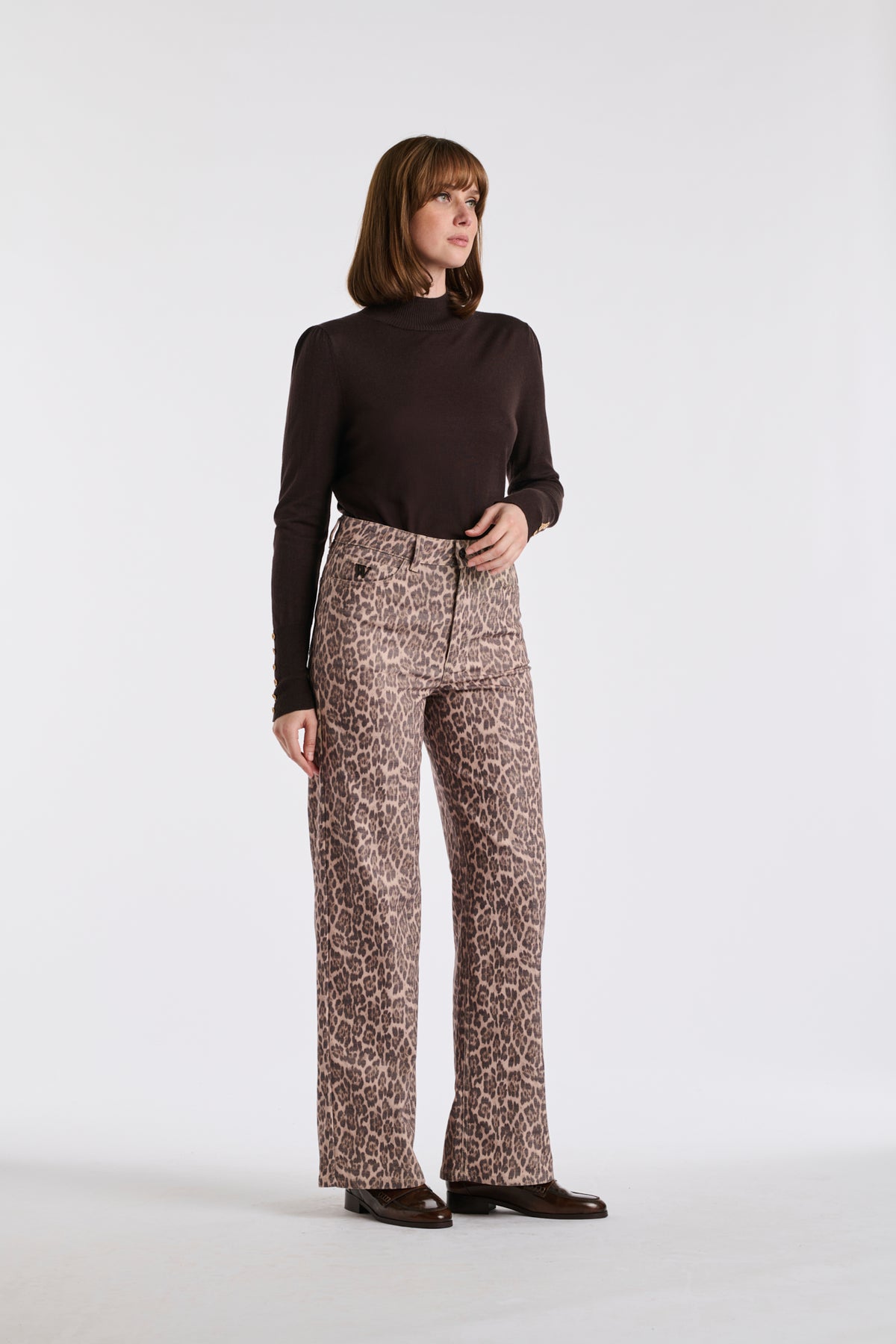 Jean imprimé leopard