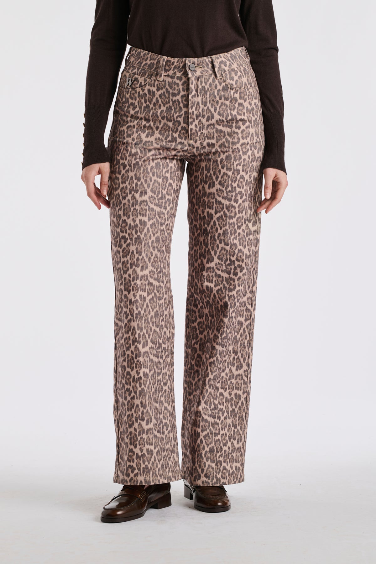 Jean imprimé leopard