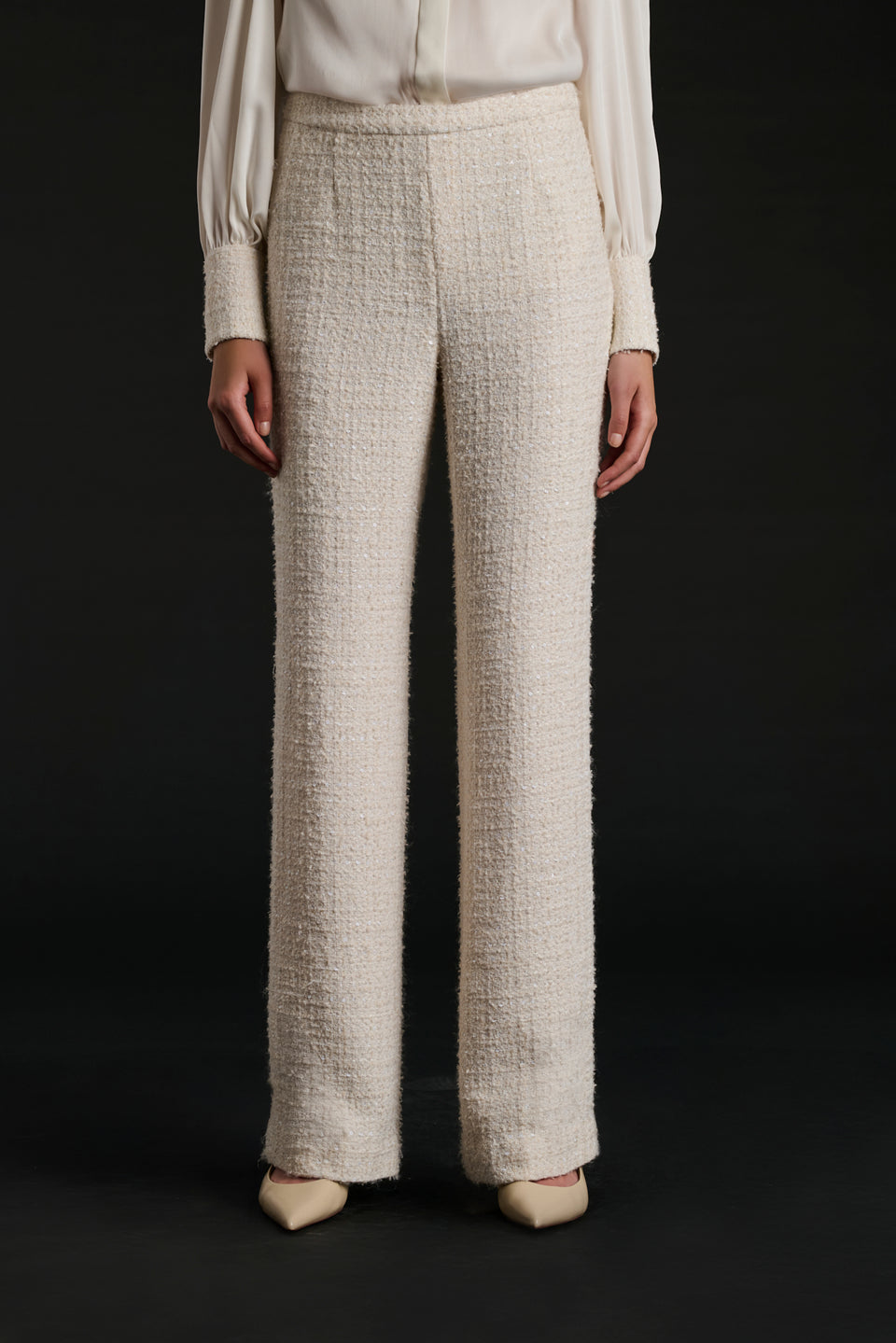 Pantalon en tweed