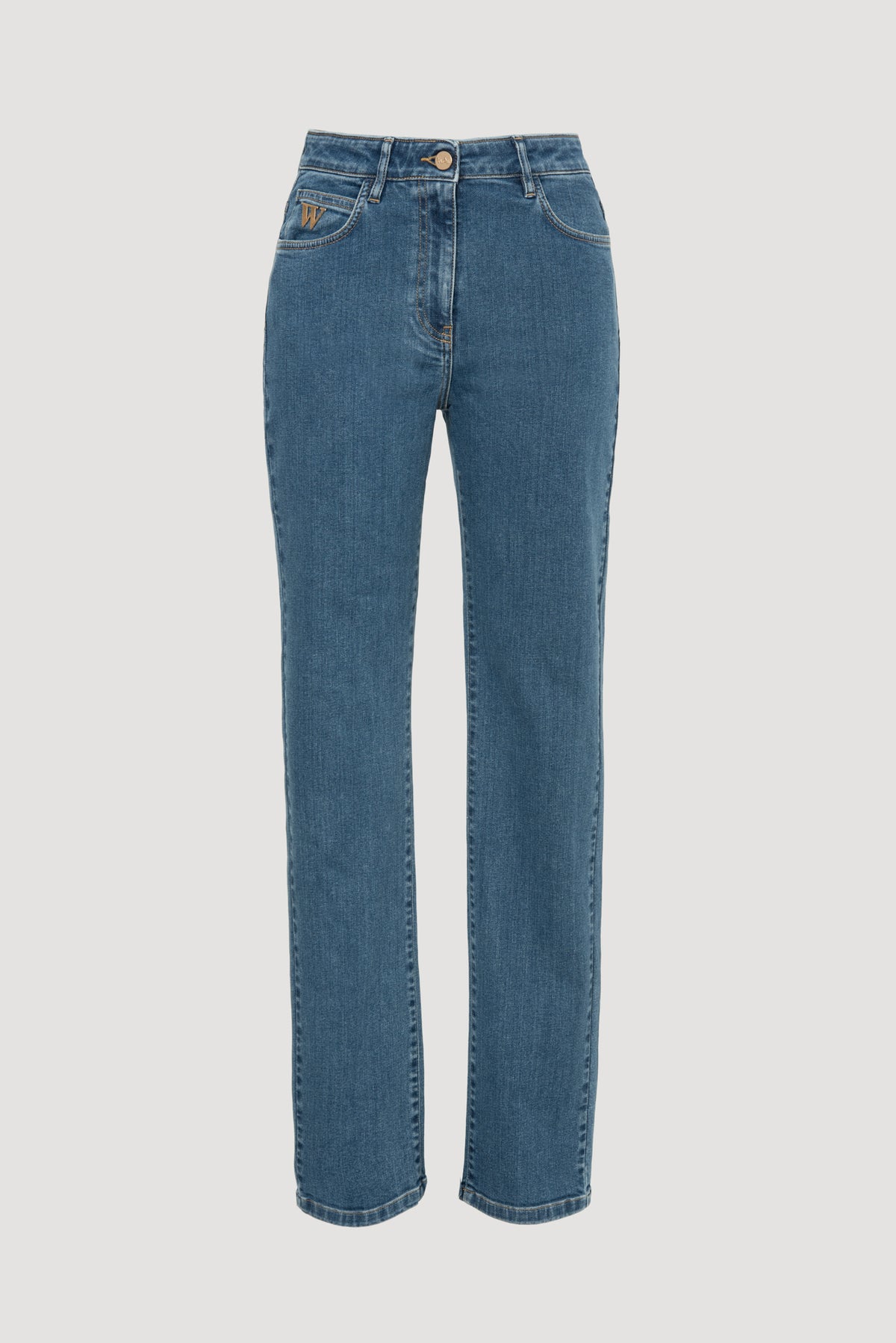 Straight-leg jeans