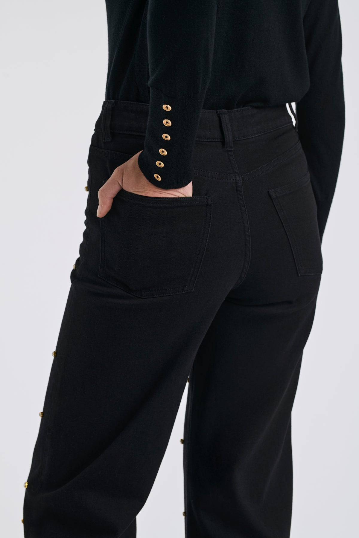 Jean large à strass