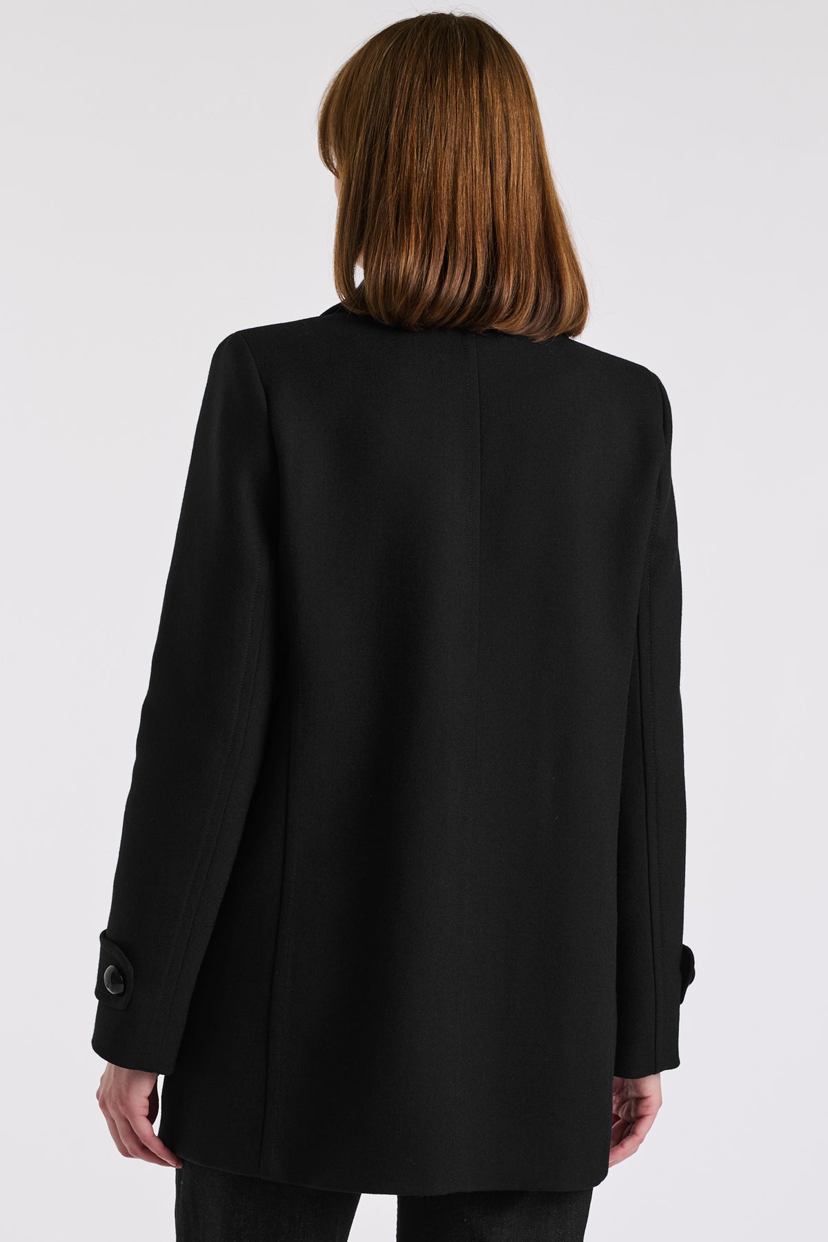 Virgin wool blend pea coat