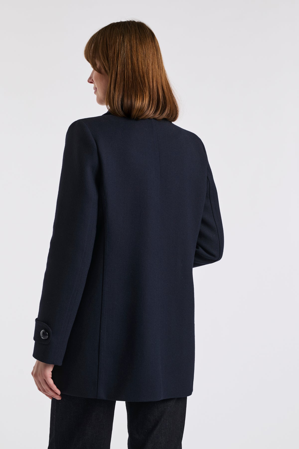 Virgin wool blend pea coat