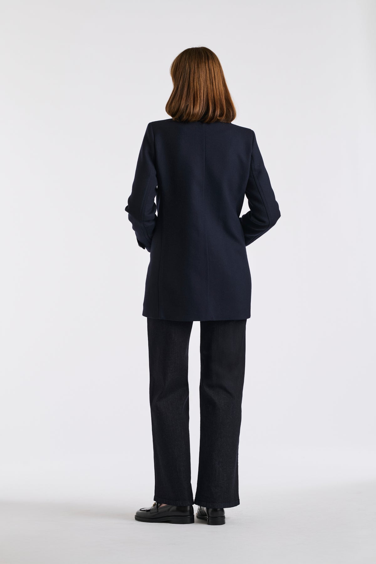 Virgin wool blend pea coat