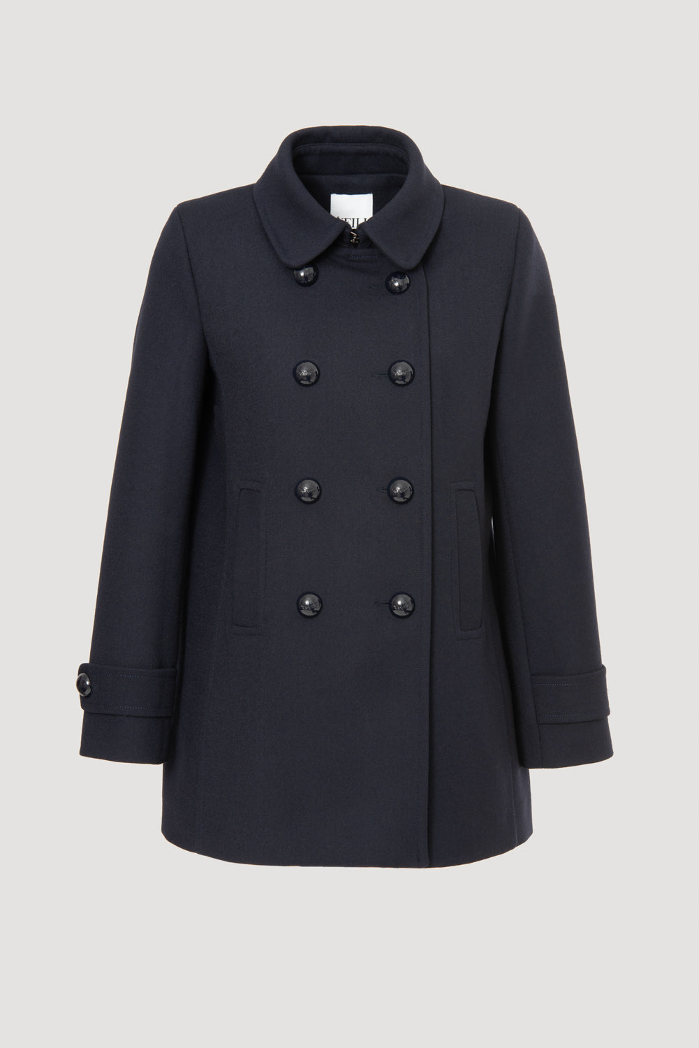 Virgin wool blend pea coat