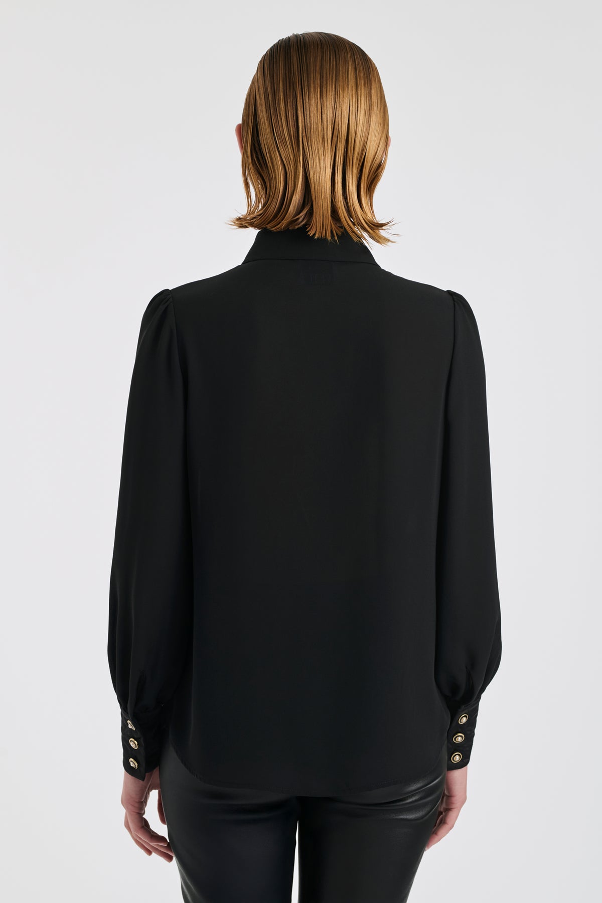 Quilted crêpe shirt