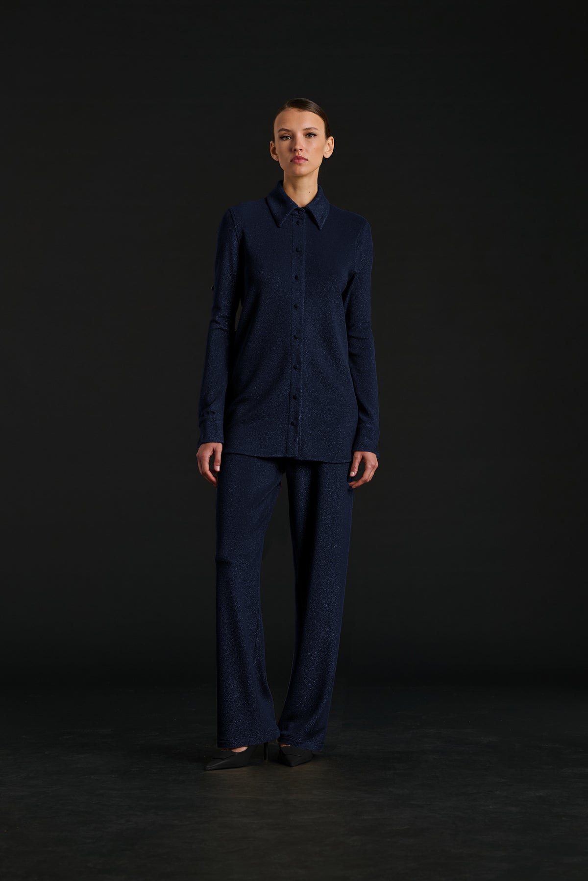 Iridescent jersey shirt