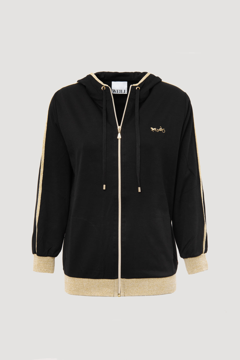 Sweat shirt à capuche en jersey Milano