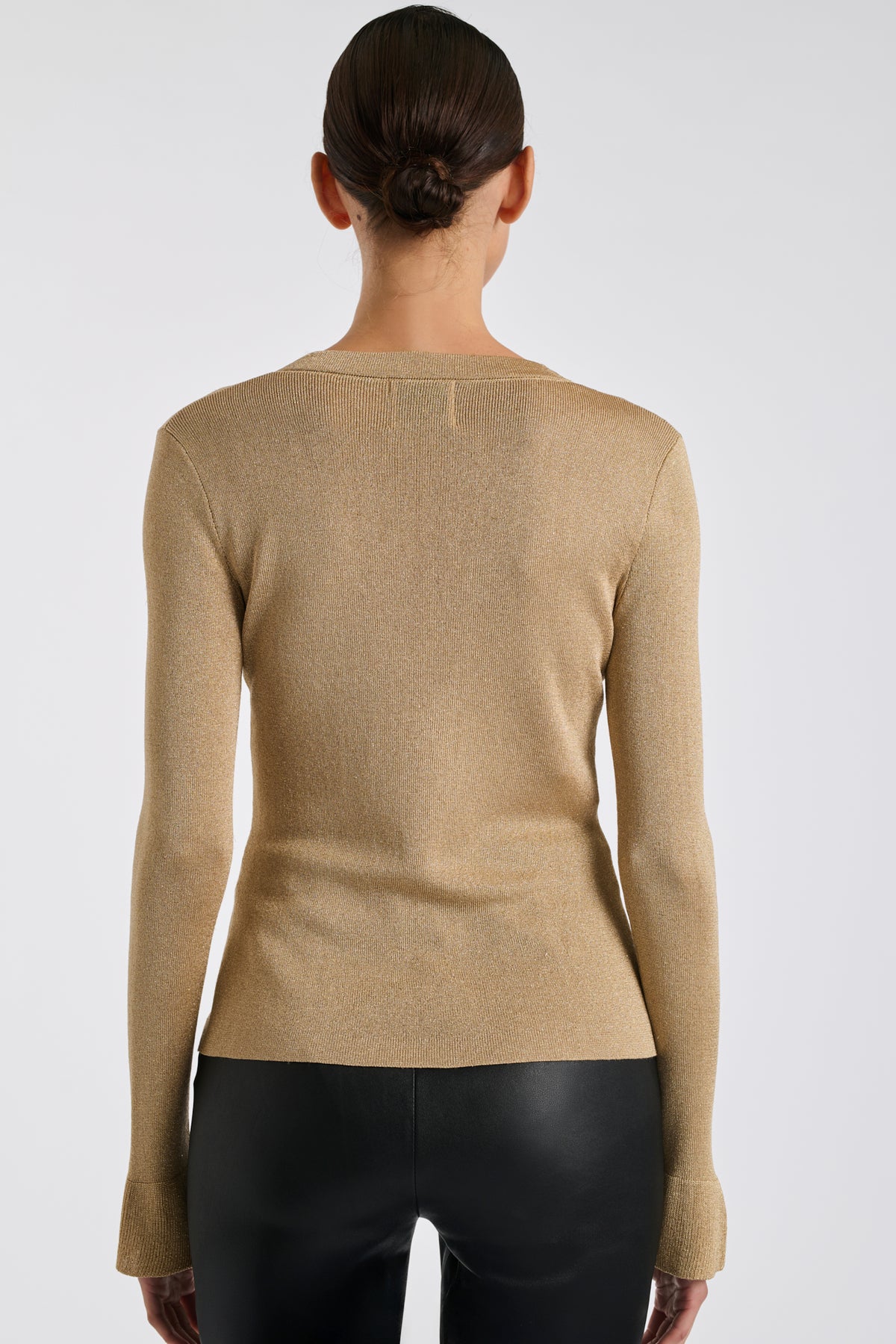 Lurex knitted cardigan