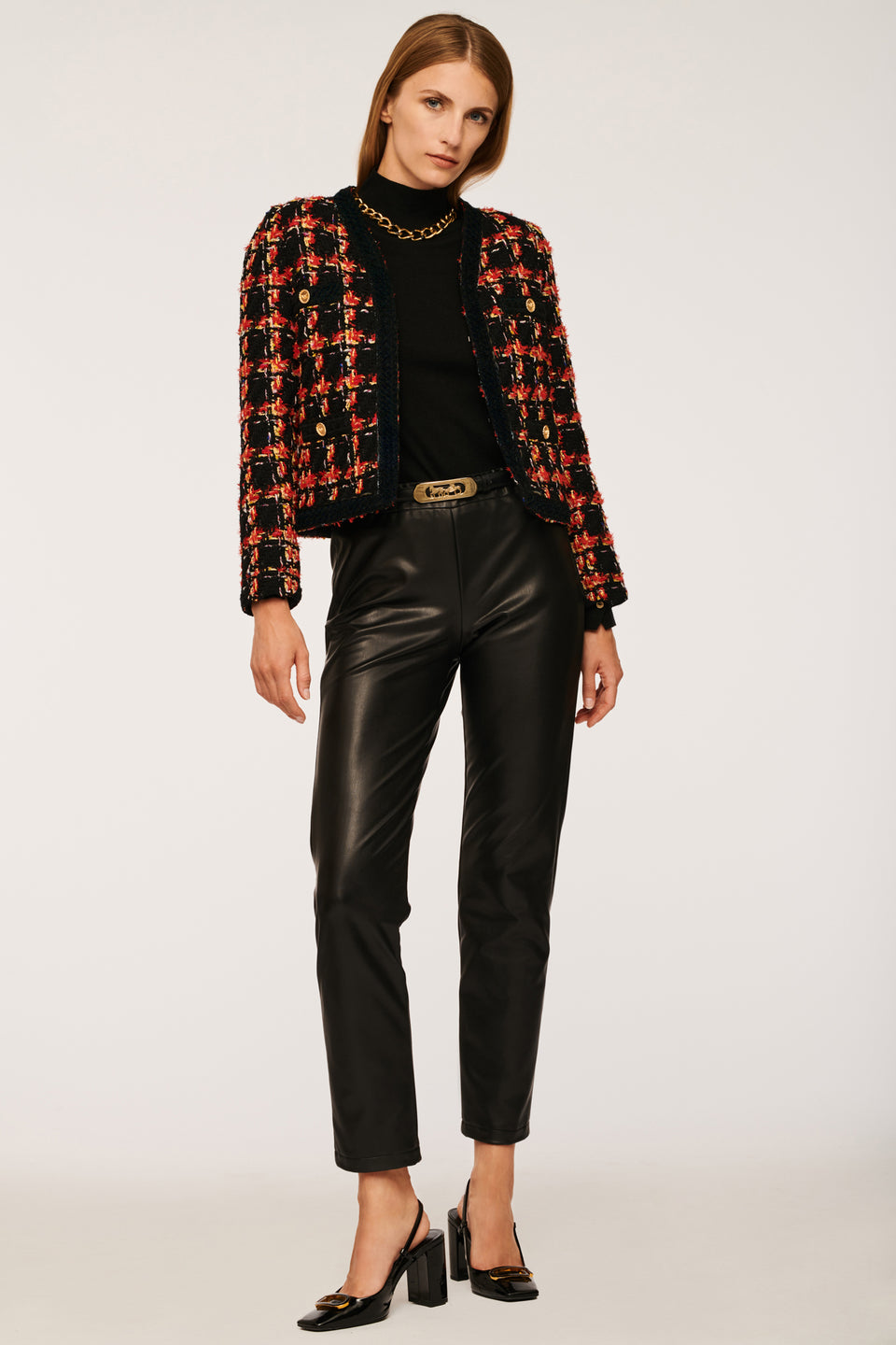 Veste courte en tweed