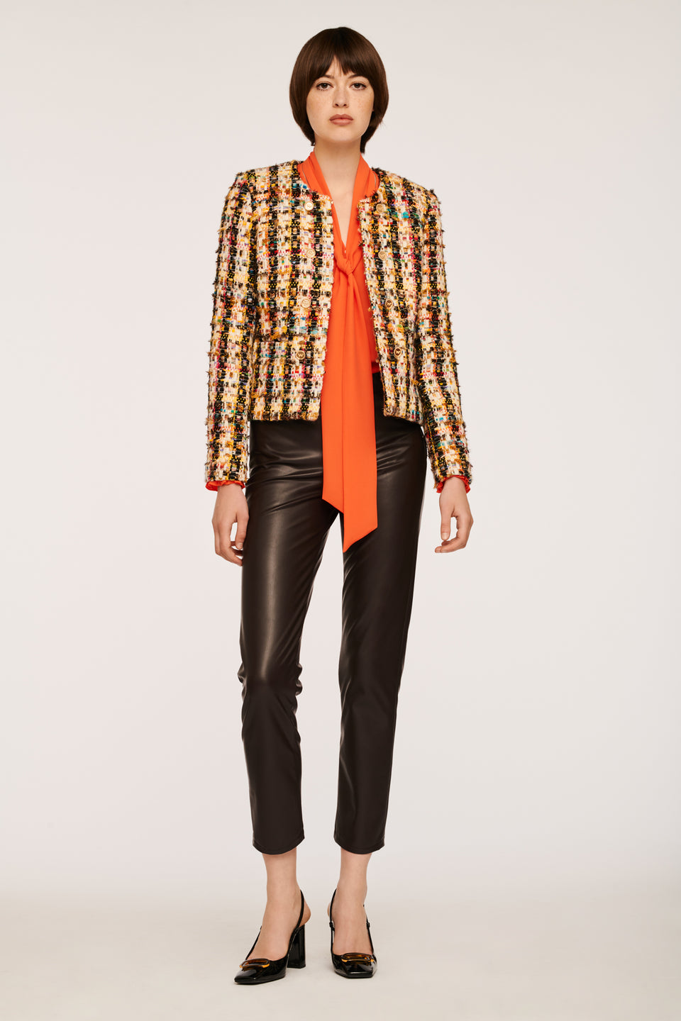 Veste en tweed fantaisie