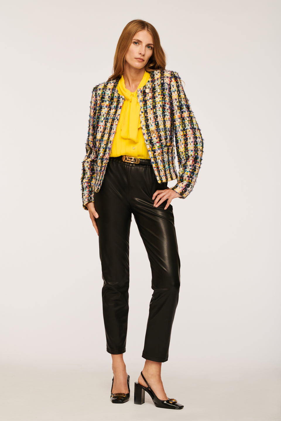Veste en tweed fantaisie