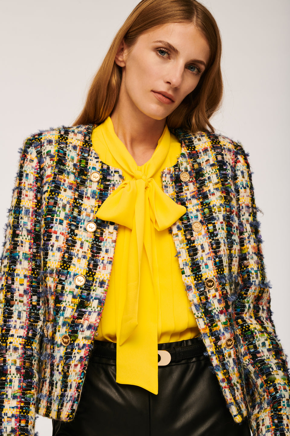 Veste en tweed fantaisie