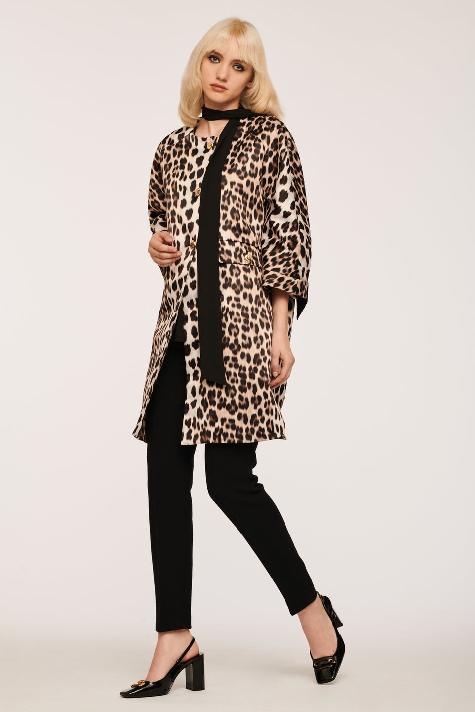 Manteau imprimé animal