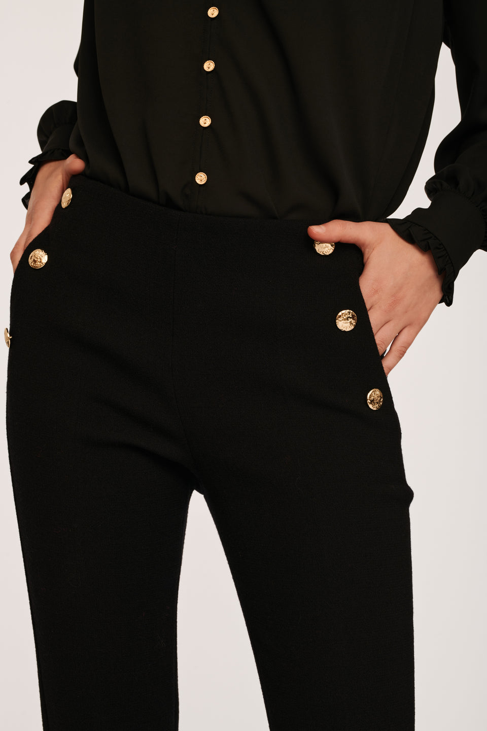Pantalon crêpe de laine
