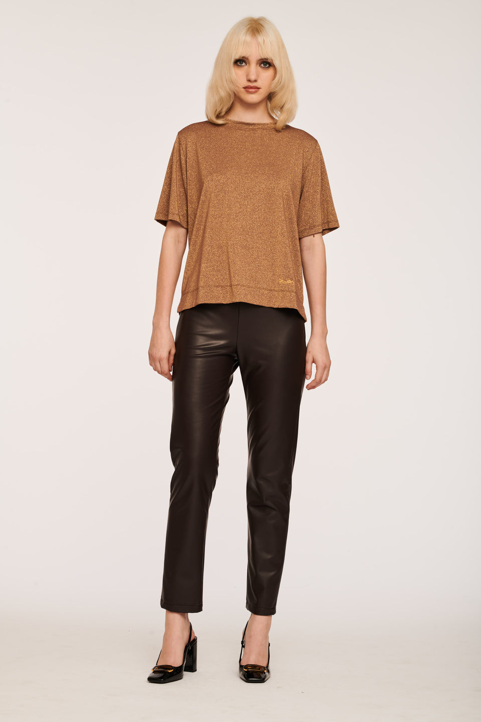 Legging en cuir vegan
