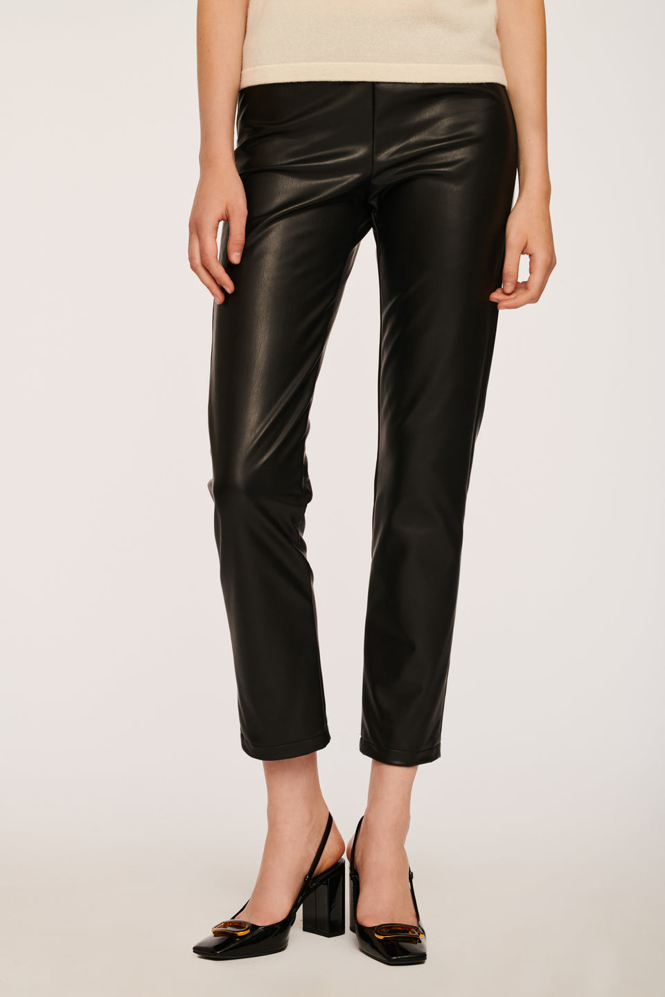 Legging en cuir vegan