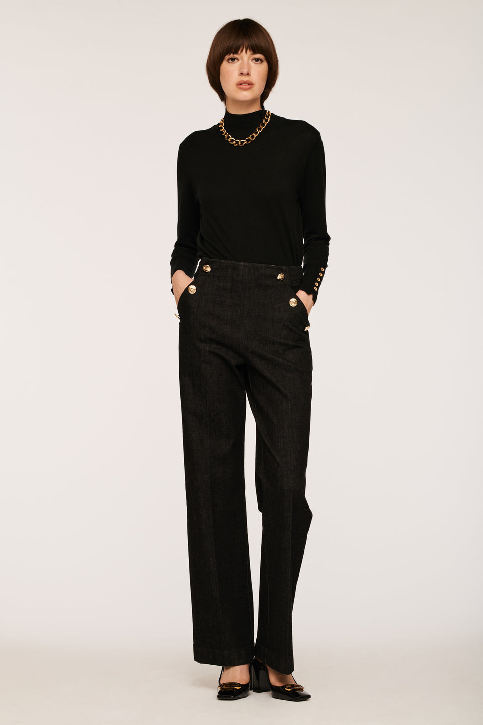 Pantalon à pont