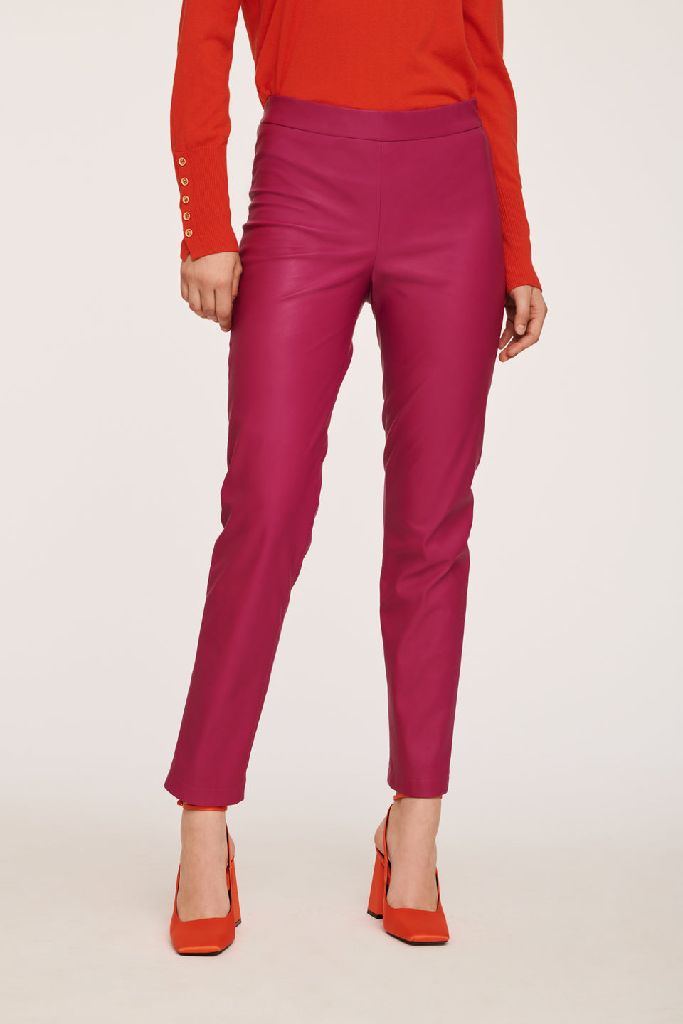 Legging en cuir vegan