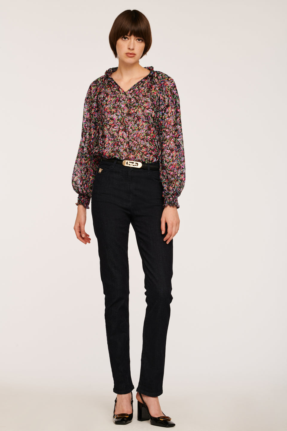 Blouse fluide imprimée esprit bohème