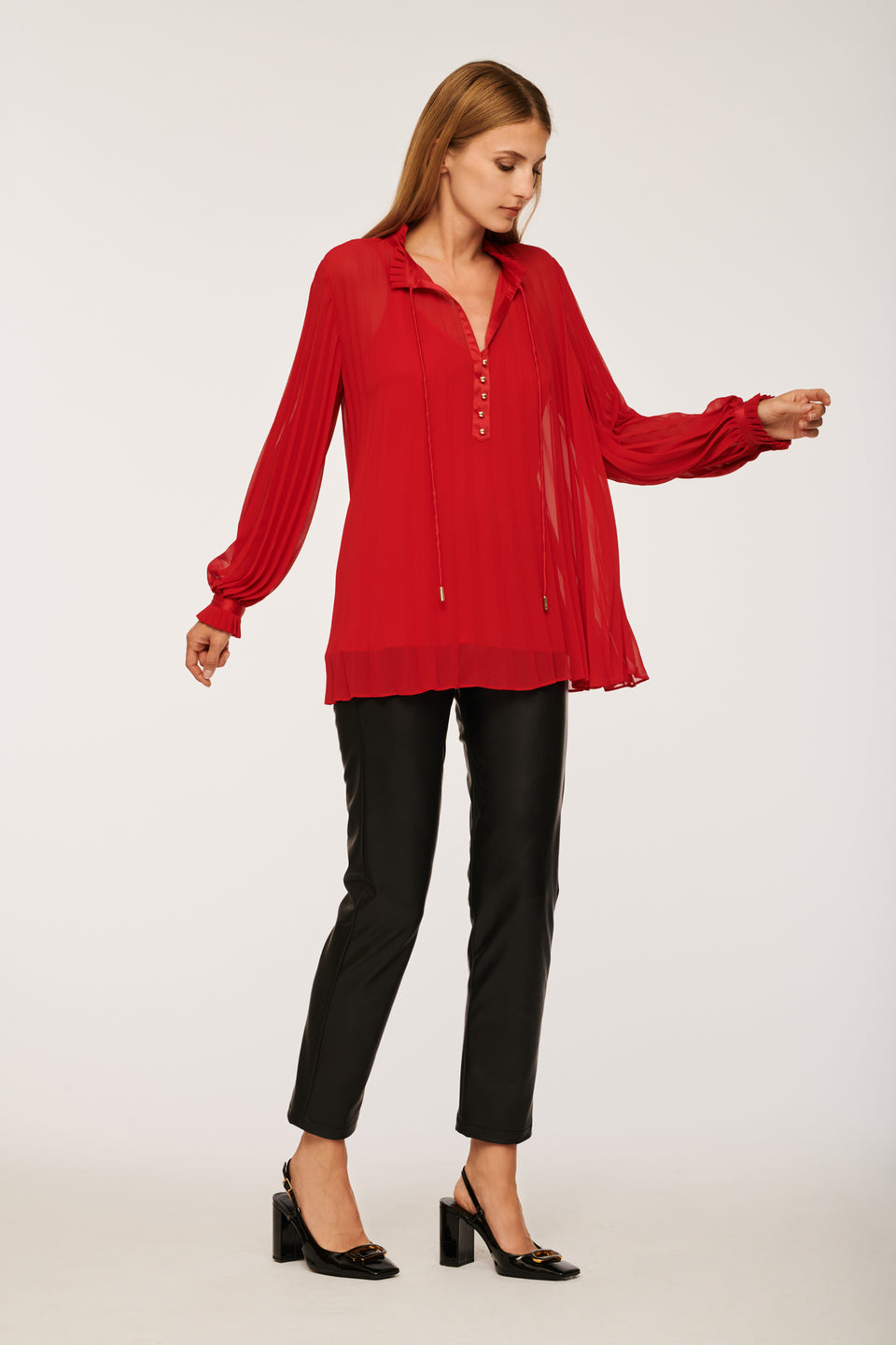 Blouse plissée