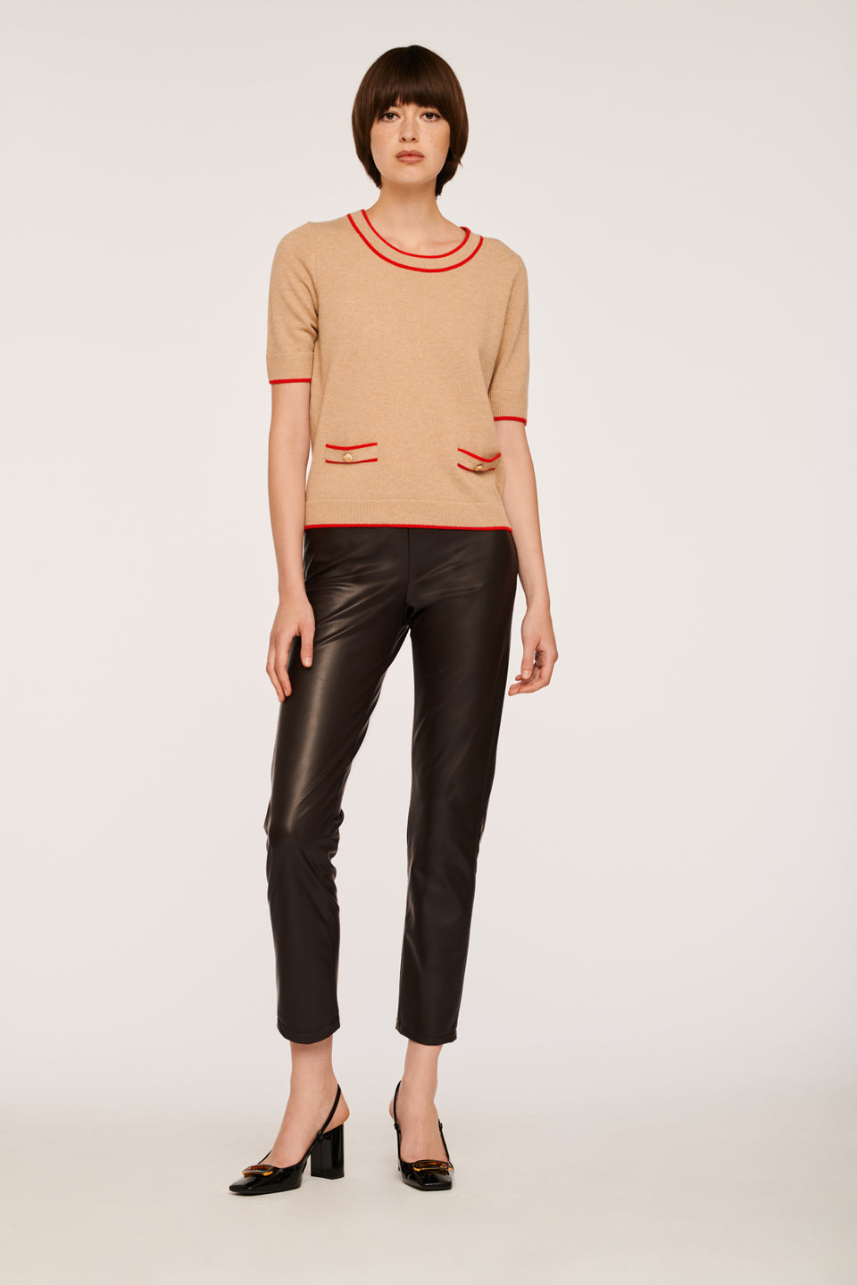 Pull bi-color en cachemire