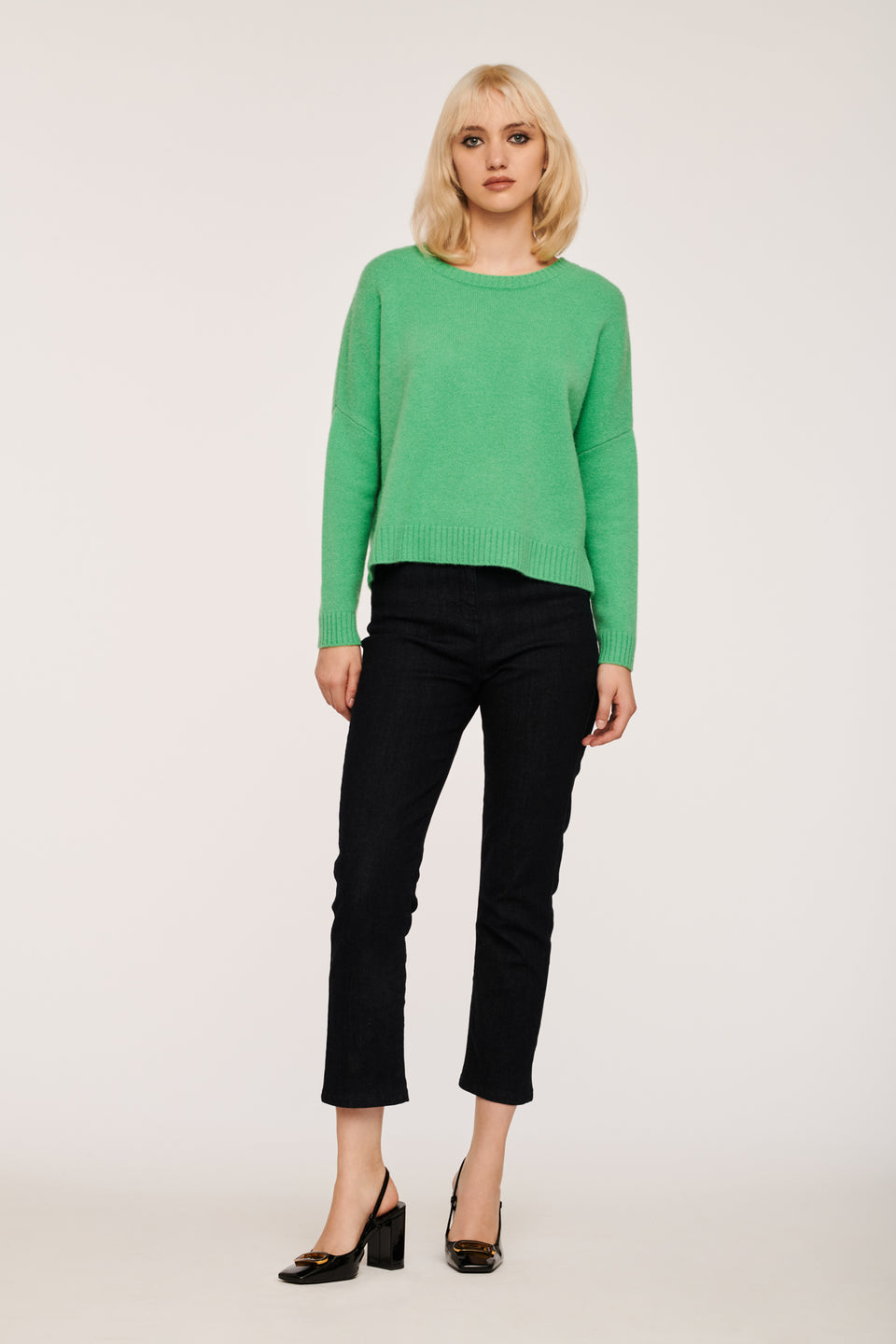Pull col rond en cachemire