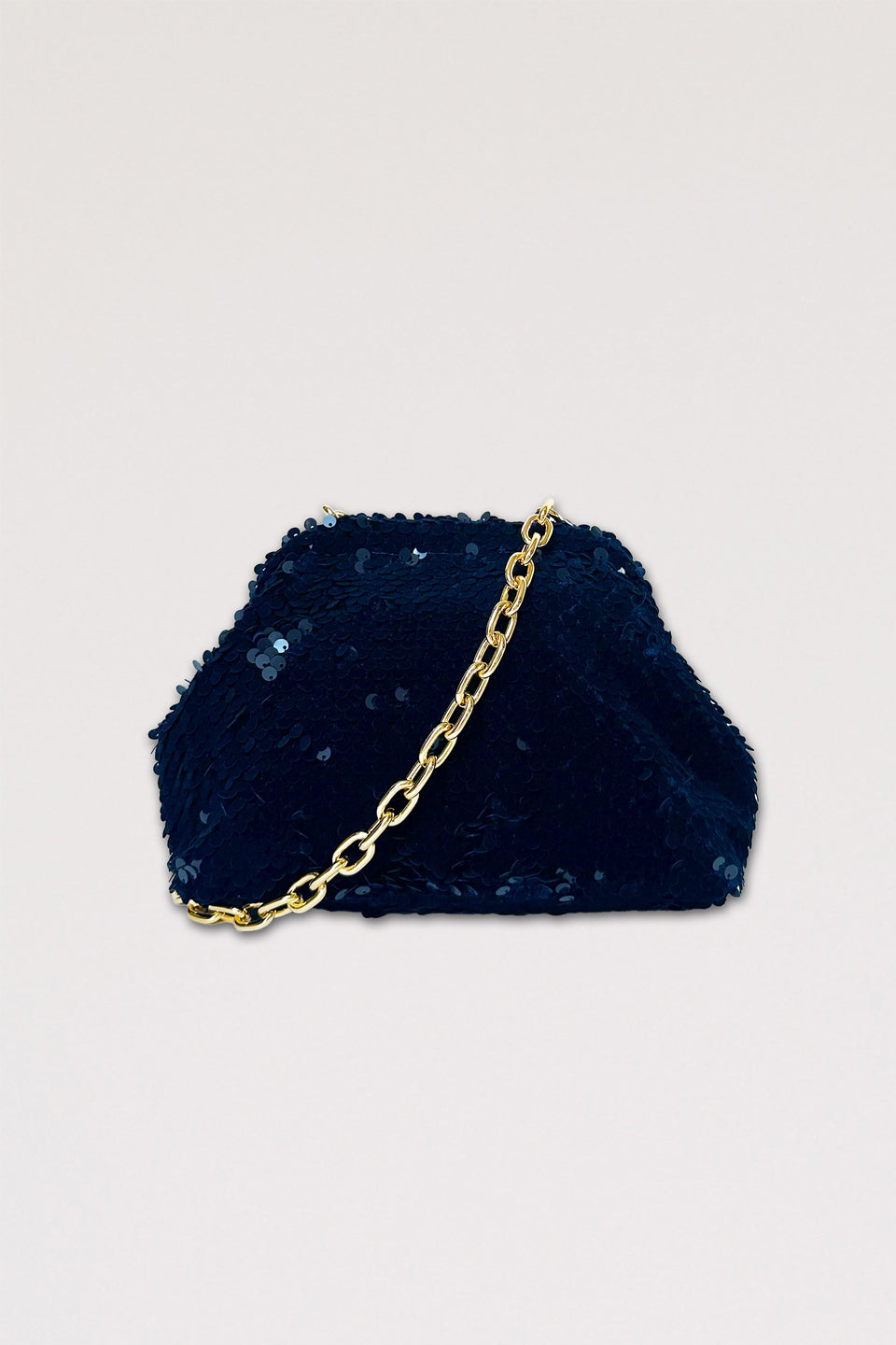 Pochette à sequins en velours