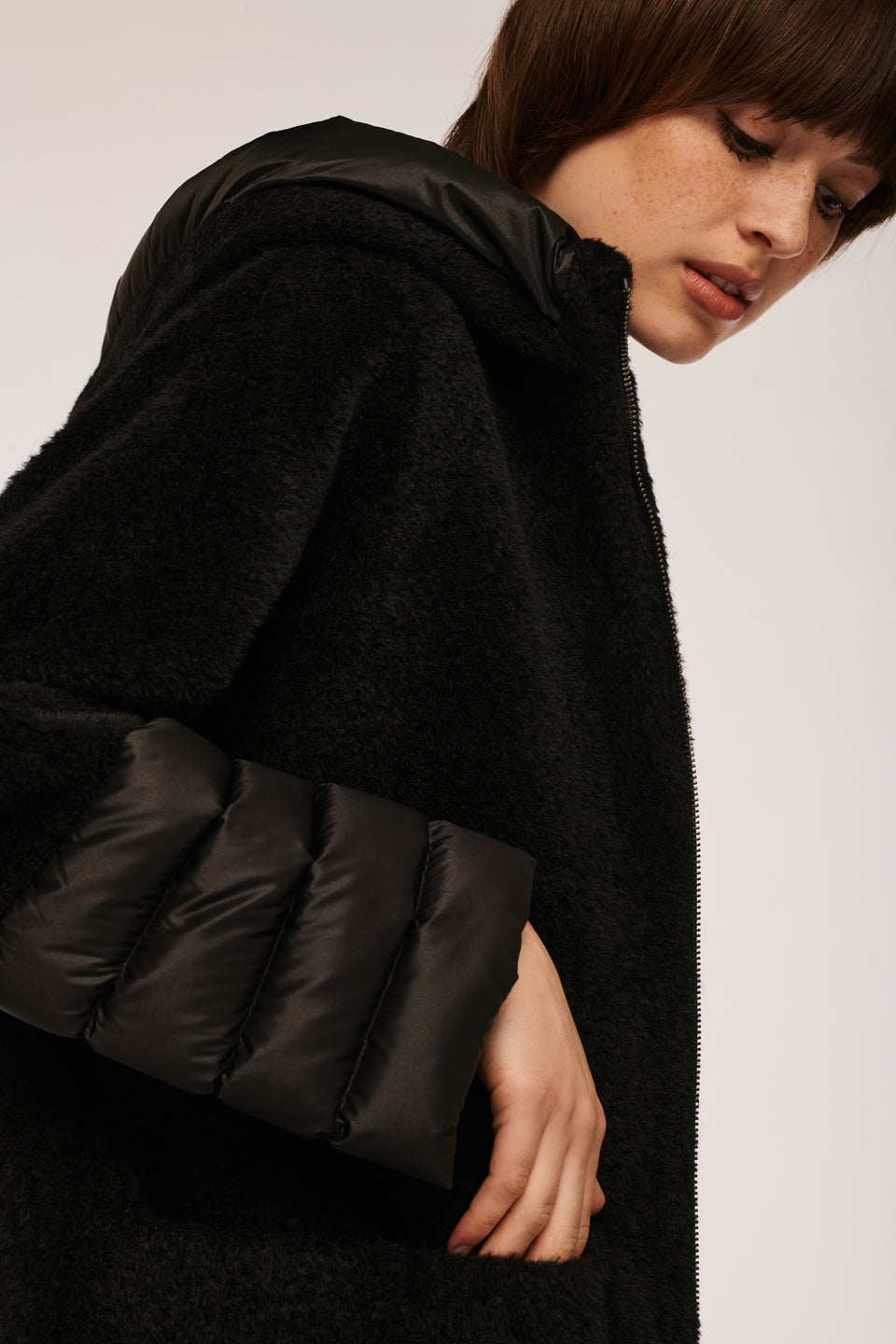 Manteau bi-matière