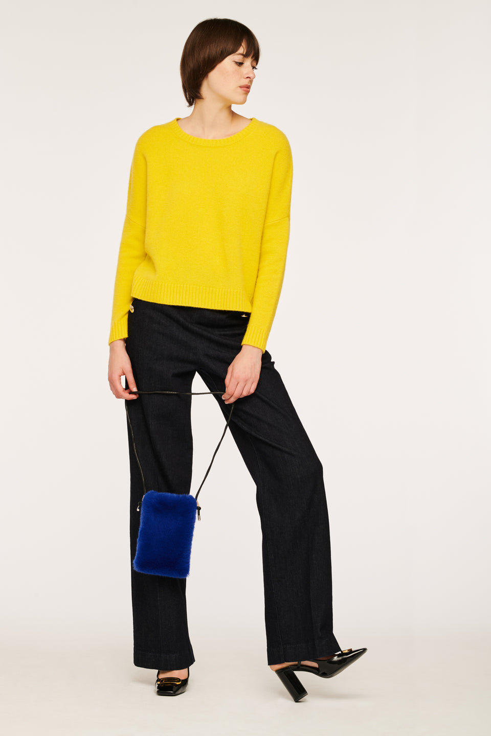 Pochette en fourrure vegan