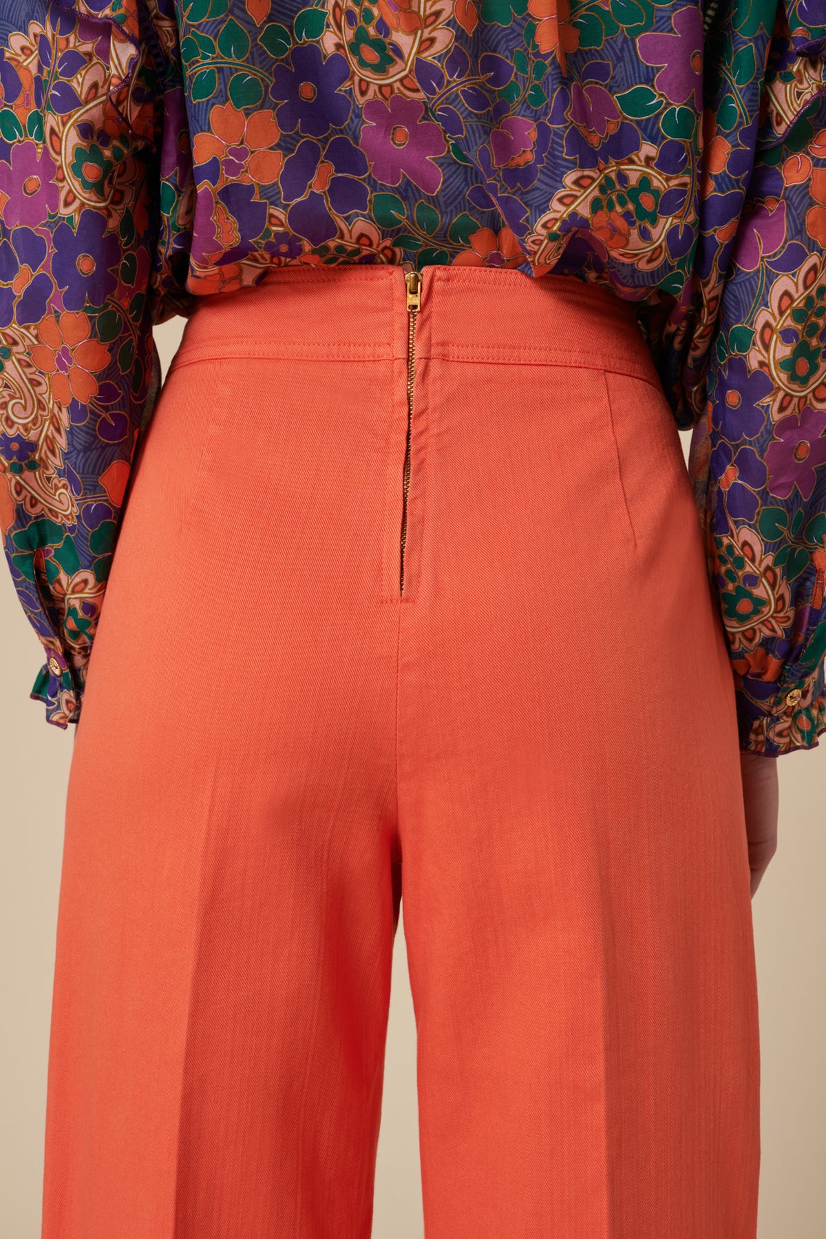 Pantalon jean à pont