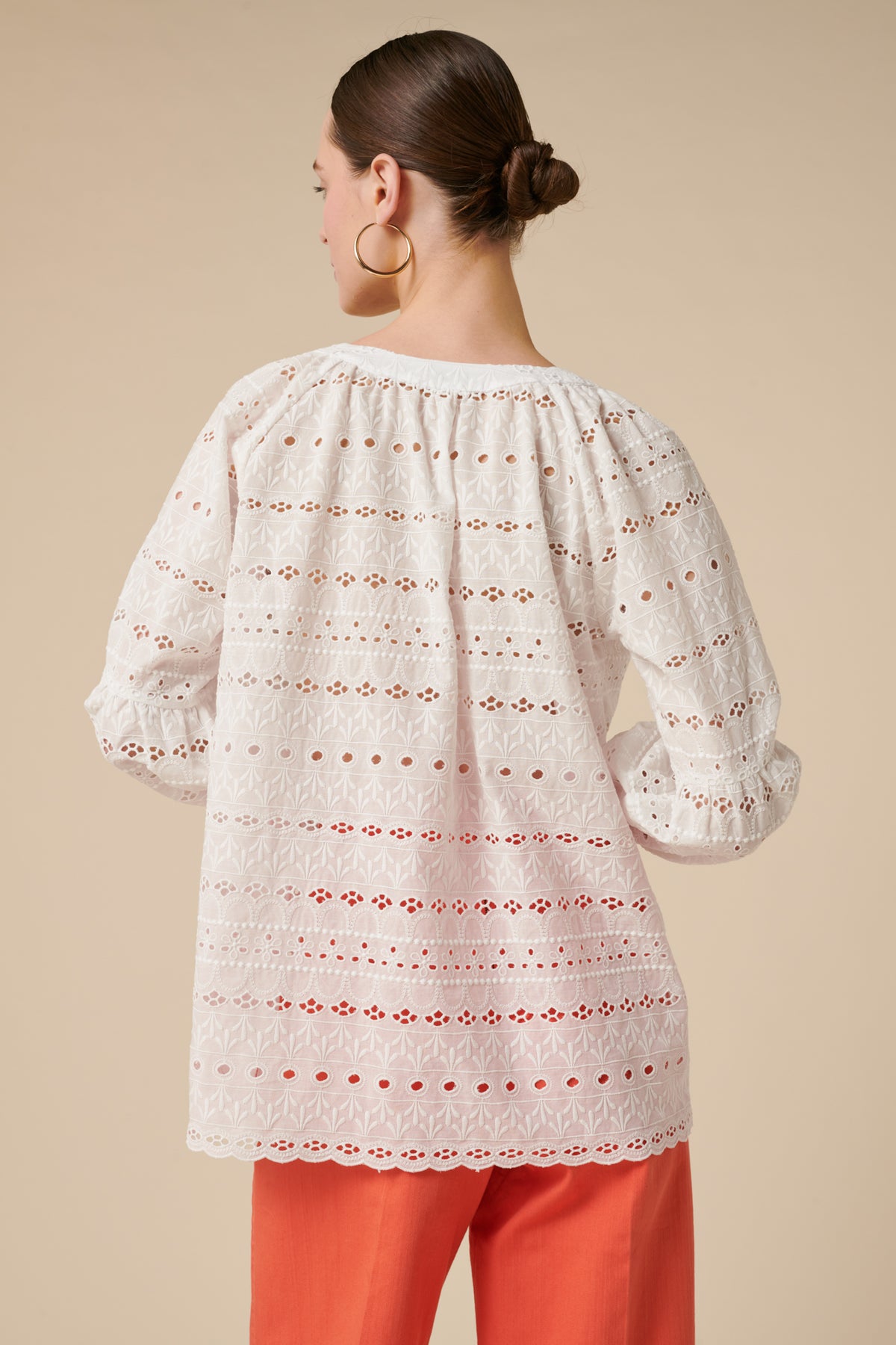 Blouse en broderie anglaise