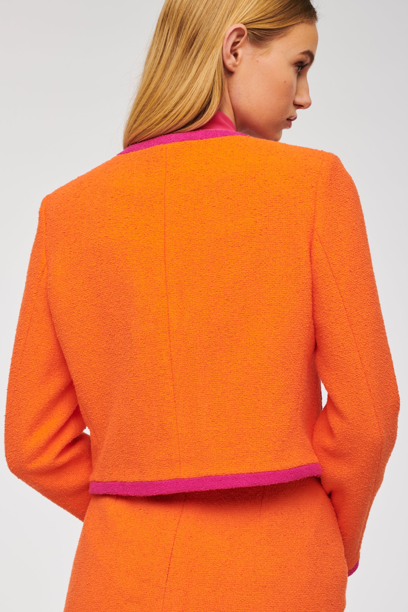 Short terry cotton jacket