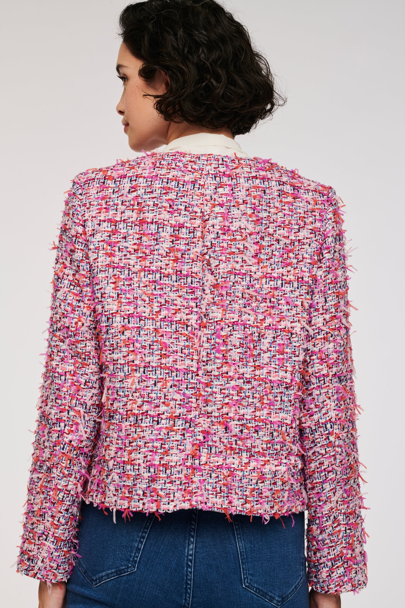 Veste en tweed fantaisie