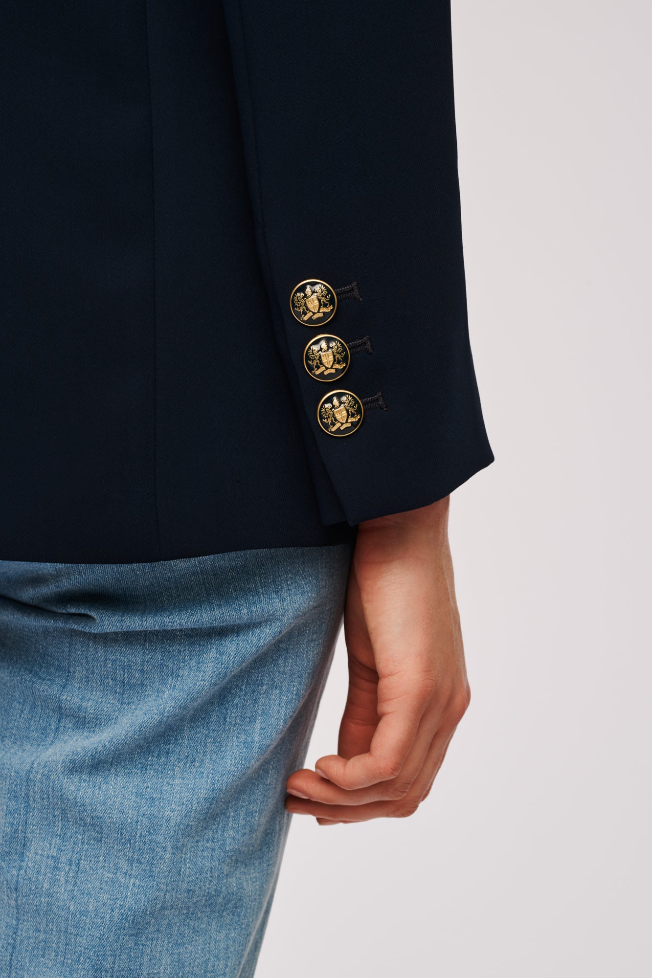 Crêpe blazer jacket