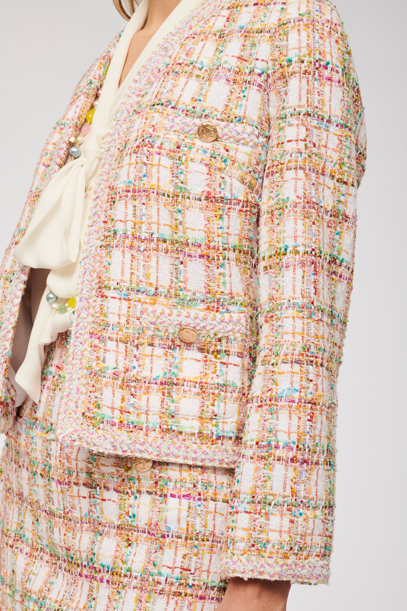 Pastel tweed jacket