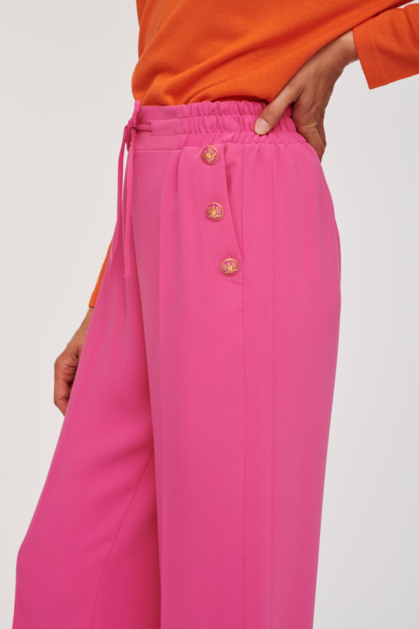 Elasticated waist trousers