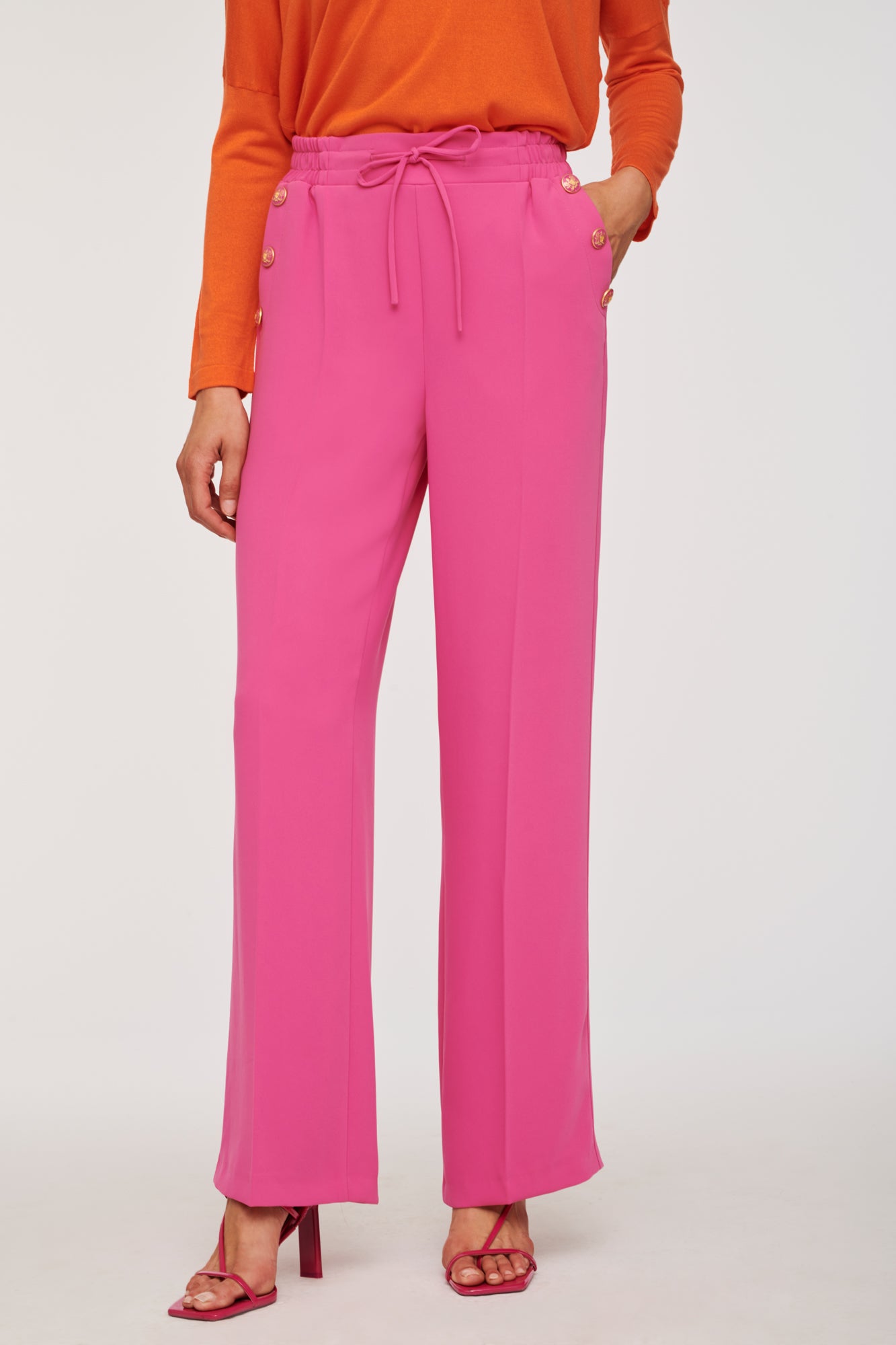 Elasticated waist trousers