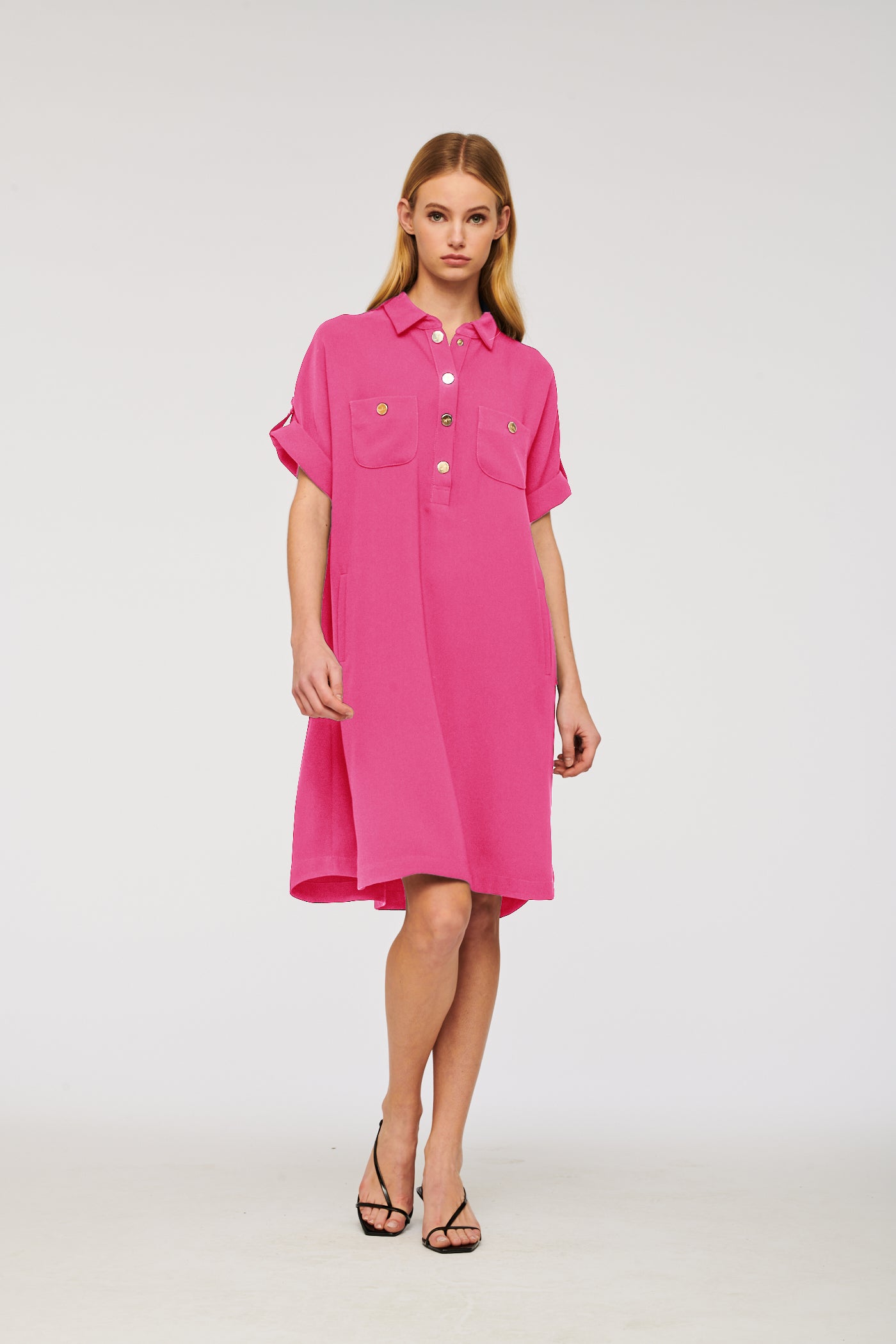 Microfibre polo dress