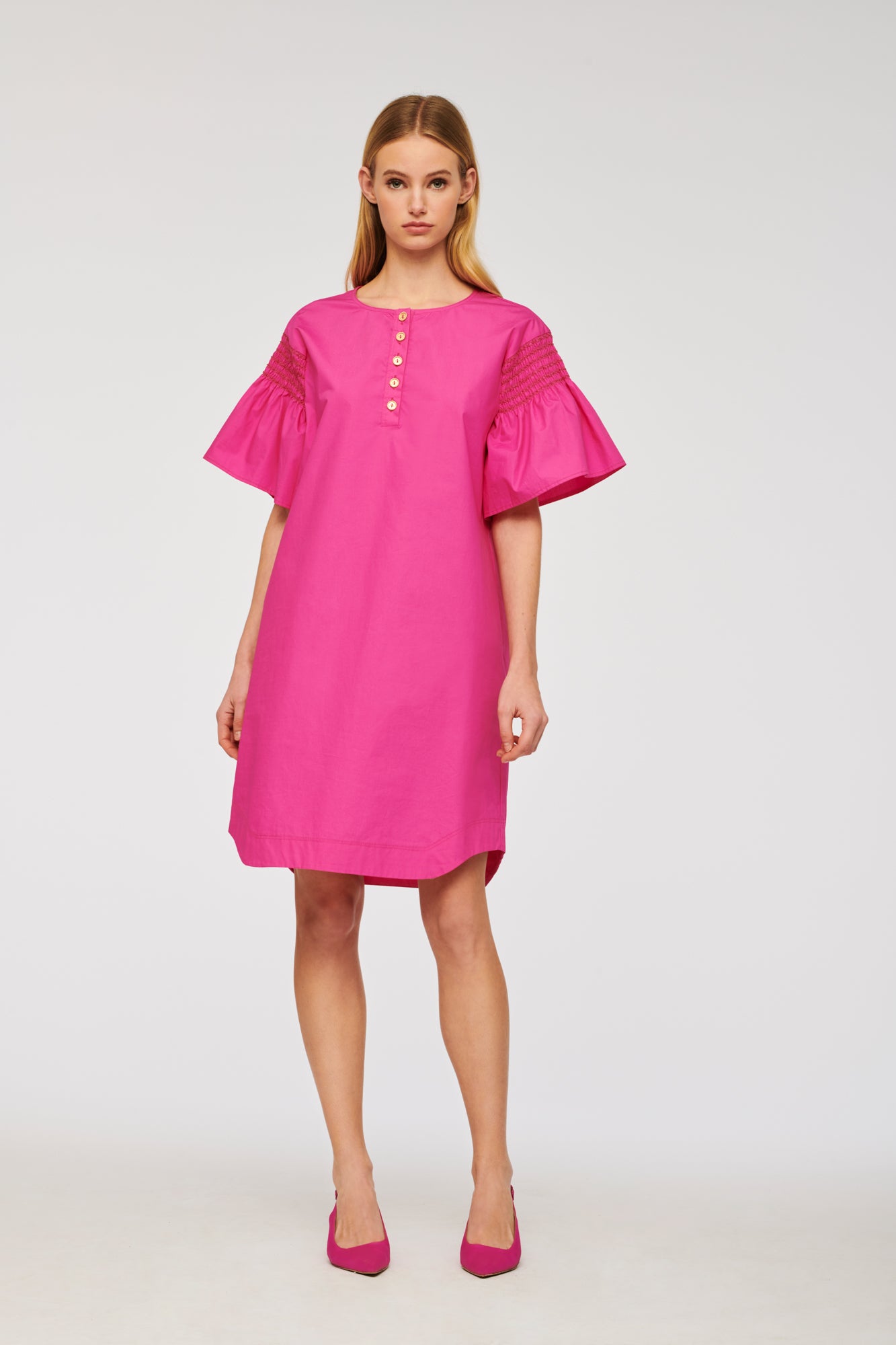 Cotton poplin dress