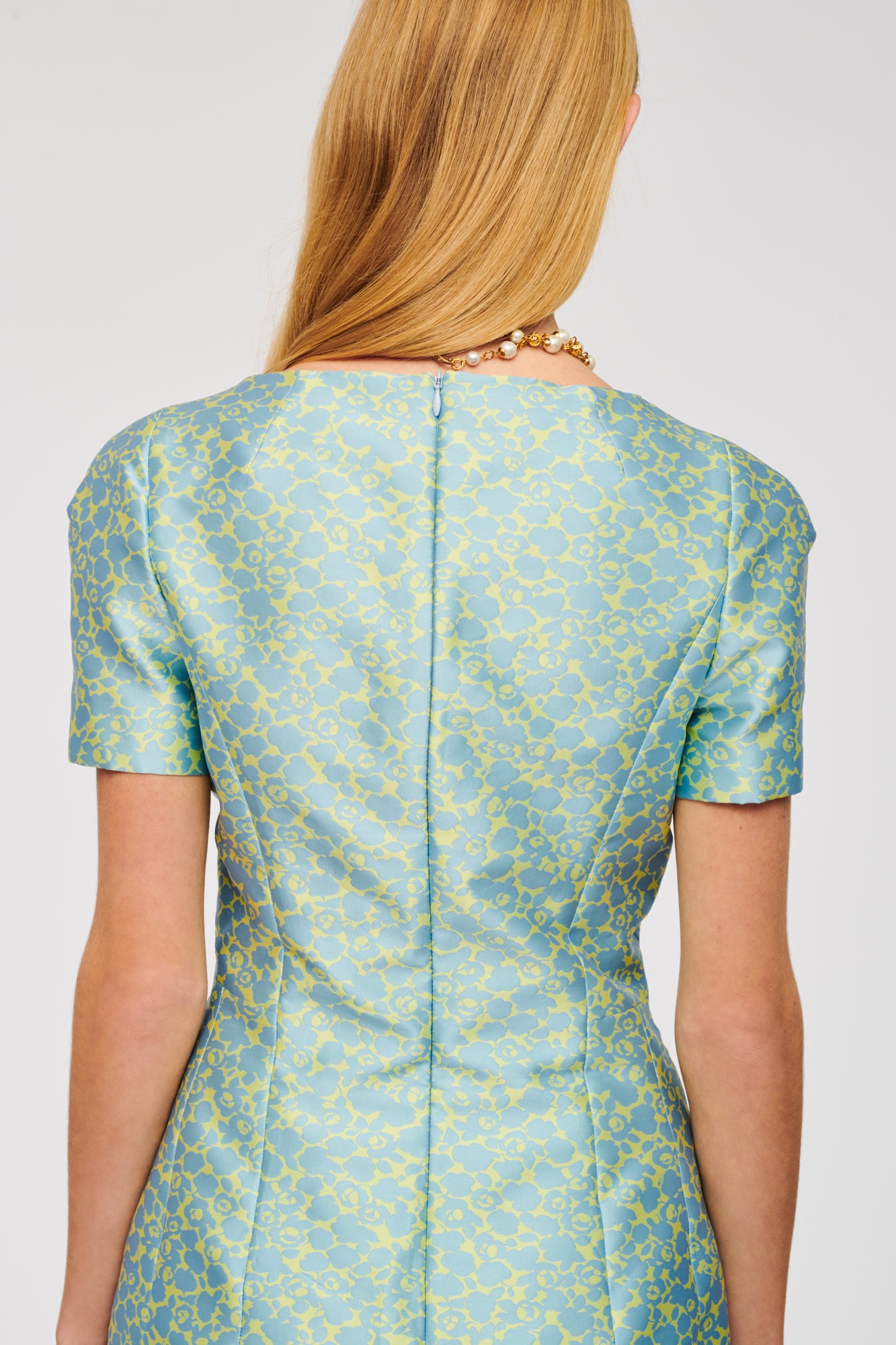 Jacquard cocktail dress