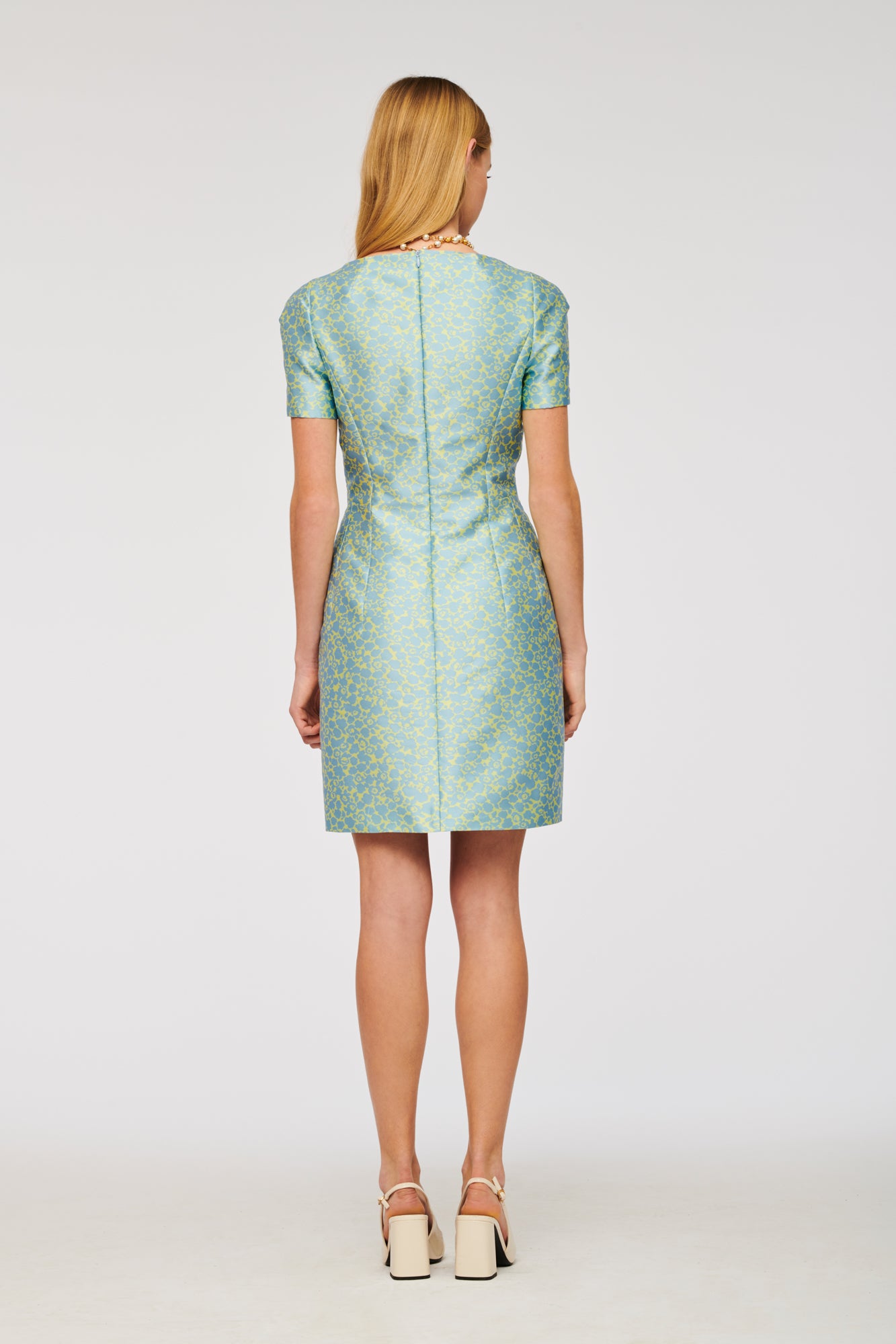 Jacquard cocktail dress