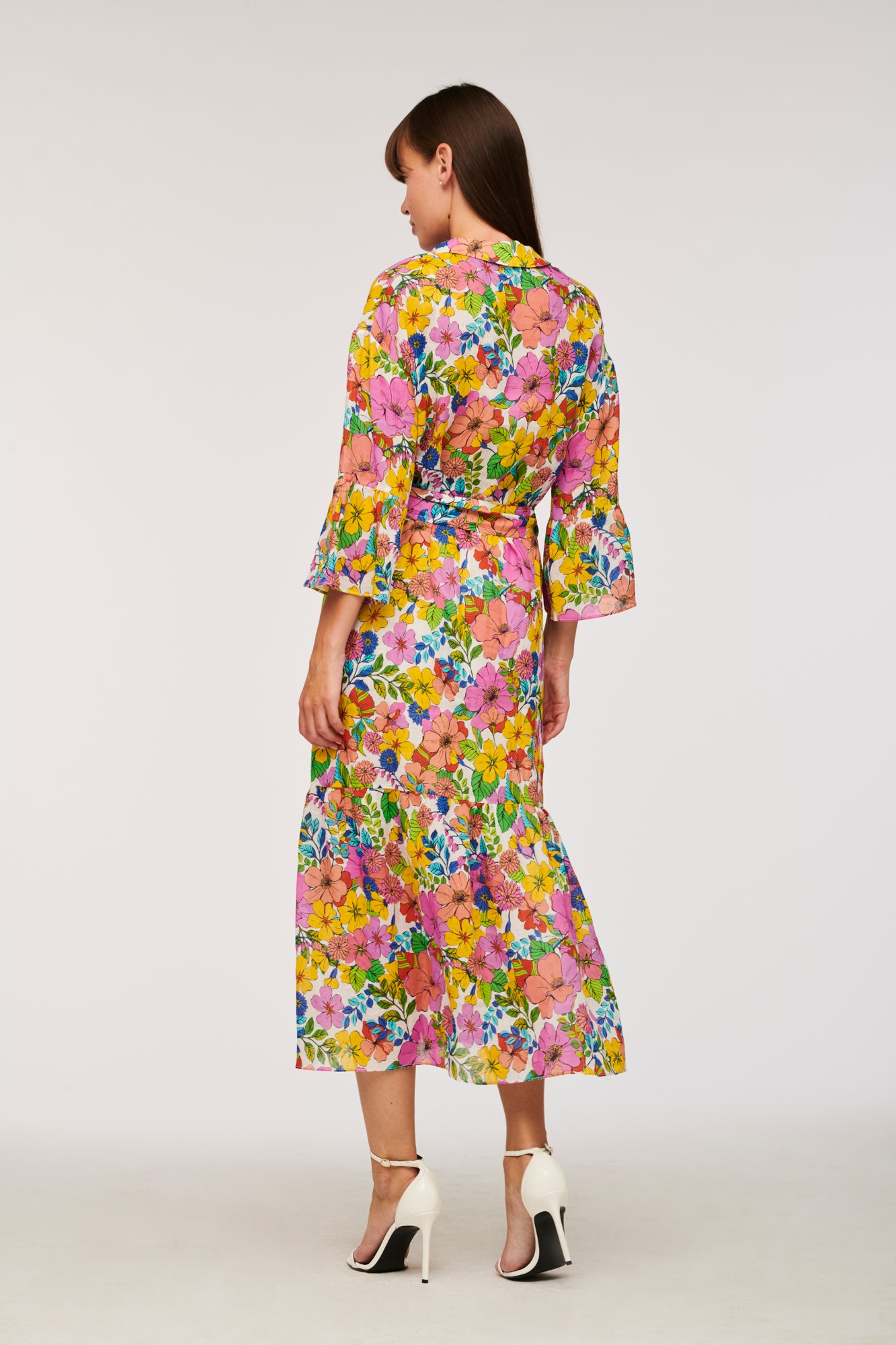 Floral print midi dress